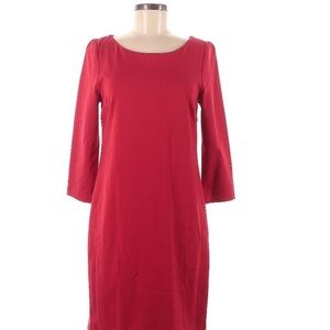 Banana Republic Power Red Long Sleeve Dress NWT